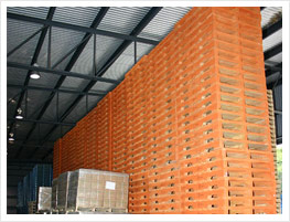 Palettes en bois pour les exportations