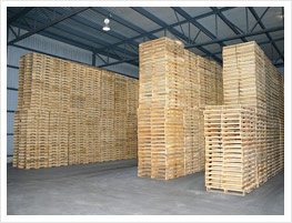 Dried pallets storage